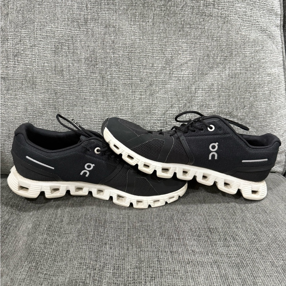 Women’s On Cloud Black and White Athletic Shoes